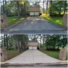 House Wash and Concrete Cleaning For Split Level in Academy Drive Subdivision 1