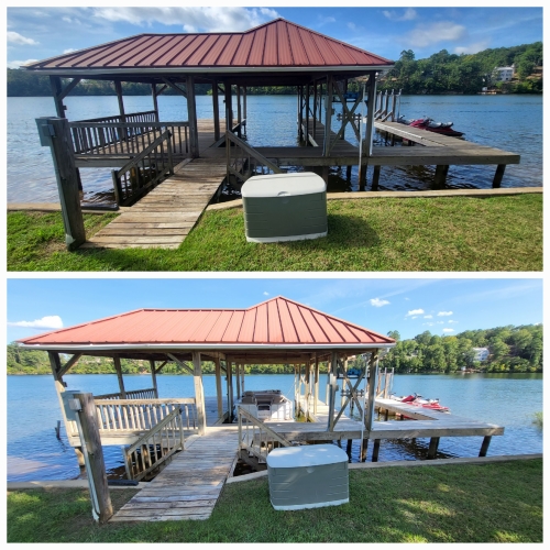 Dock and boat house cleaning