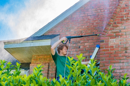 Soft washing preferred method cleaning various brick types