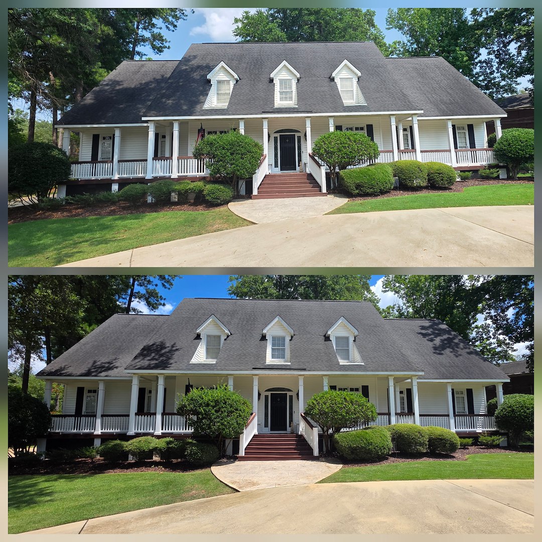 Amazing Front Porch & Rear Patio Soft Washing in Tuscaloosa, AL
