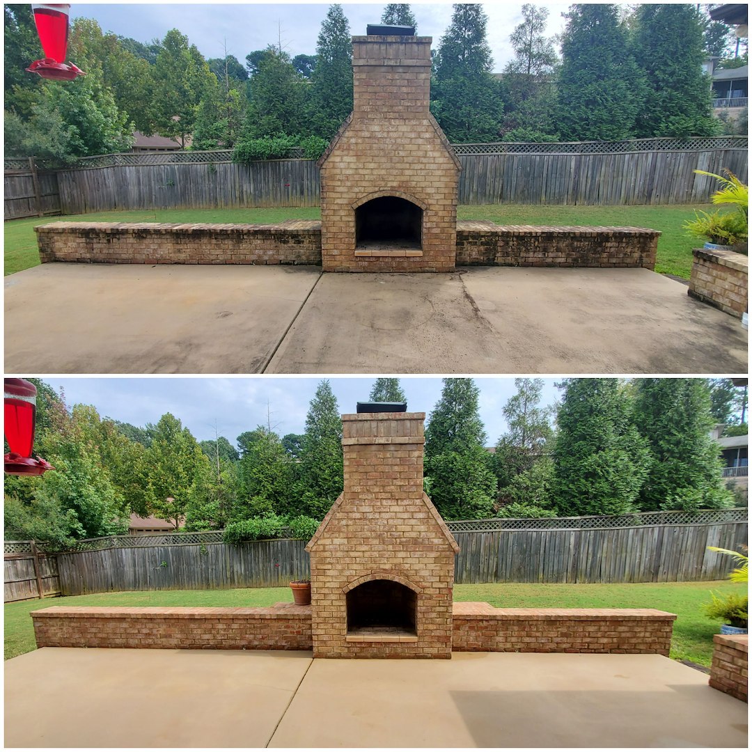 Astounding Concrete Cleaning for a Returning Customer in Tuscaloosa, AL