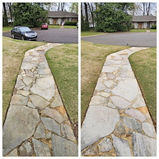 Gentle Delicate Stone Patio & Mortar Softwash in Birmingham, AL