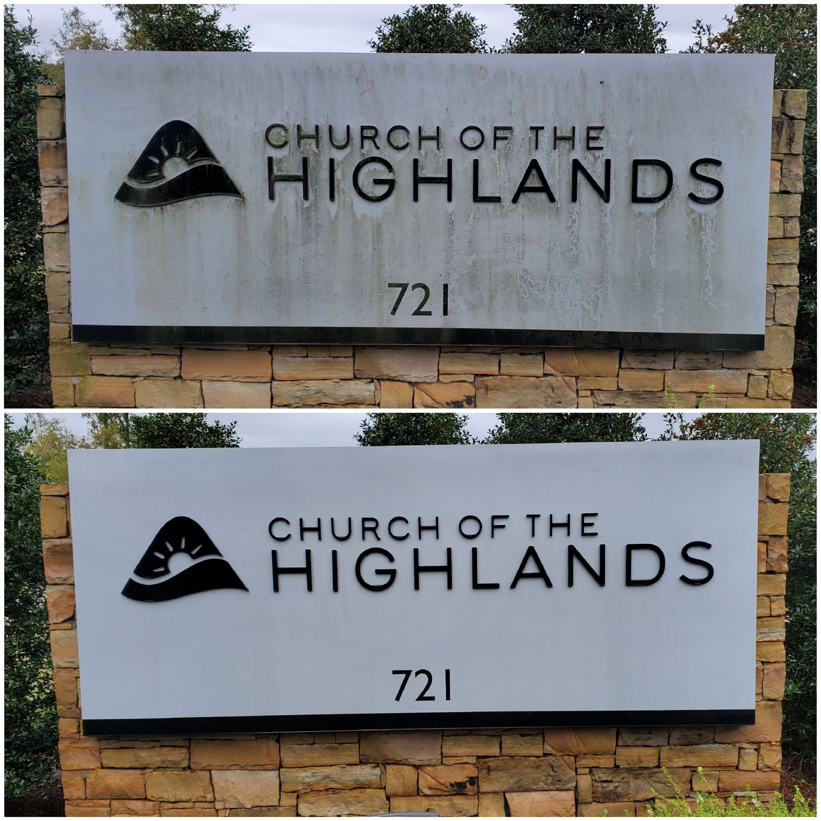 Stone Cleaning & Sign Soft Washing in Tuscaloosa, AL - 87A